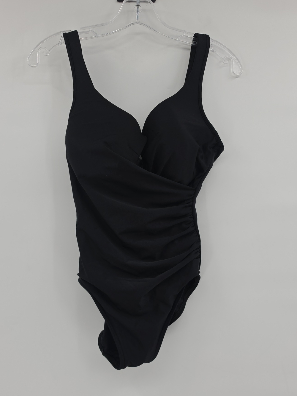 Miraclesuit Classic Black One-Piece Swimsuit Size 12
